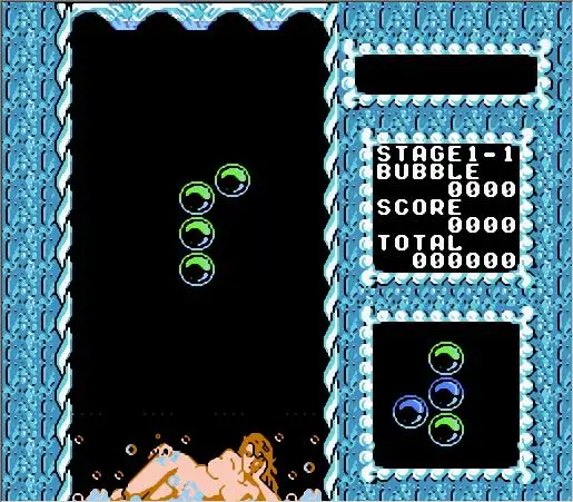 فقاعة حمام فاتنة (الكبار فقط) لعبة خرطوشة ل NES/FC وحدة التحكم