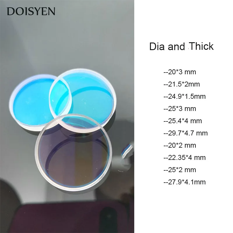 10PCS 1064nm AR Coating  Fused Silica Protection Mirrors Fiber Laser Protective Windows For Laser Cutting Welding Machine