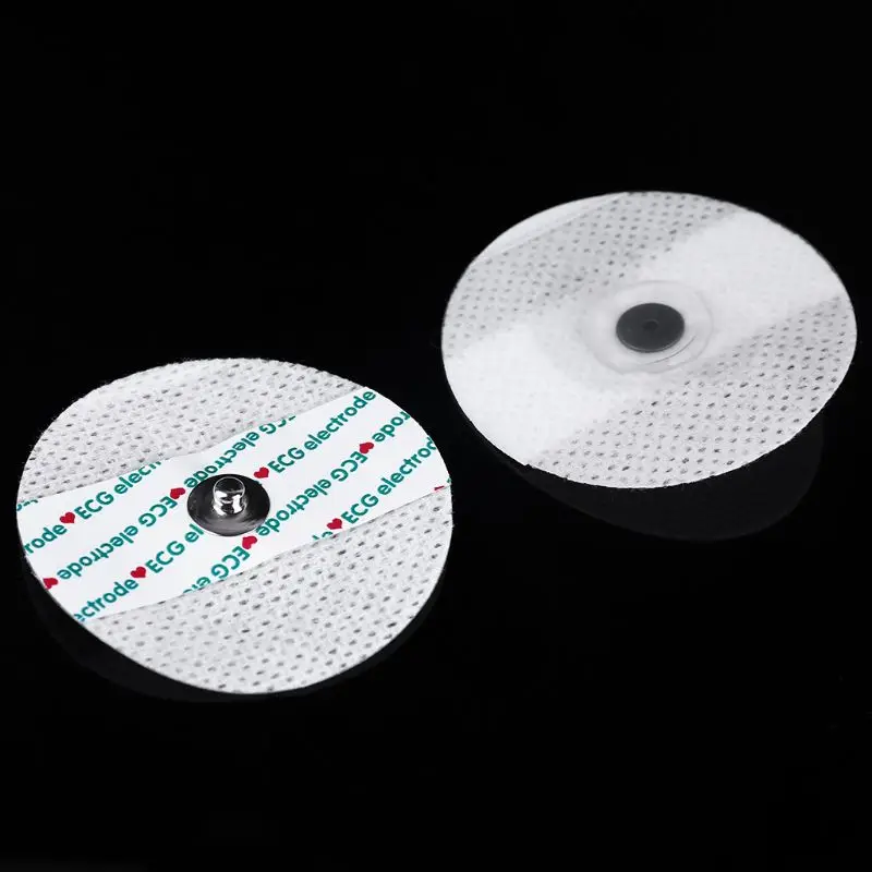 ECG Electrode Patch for Electrocardiograph Fittings Lead Wire ECG poster Circular Electrode Adult Non-woven cloth 50pcs