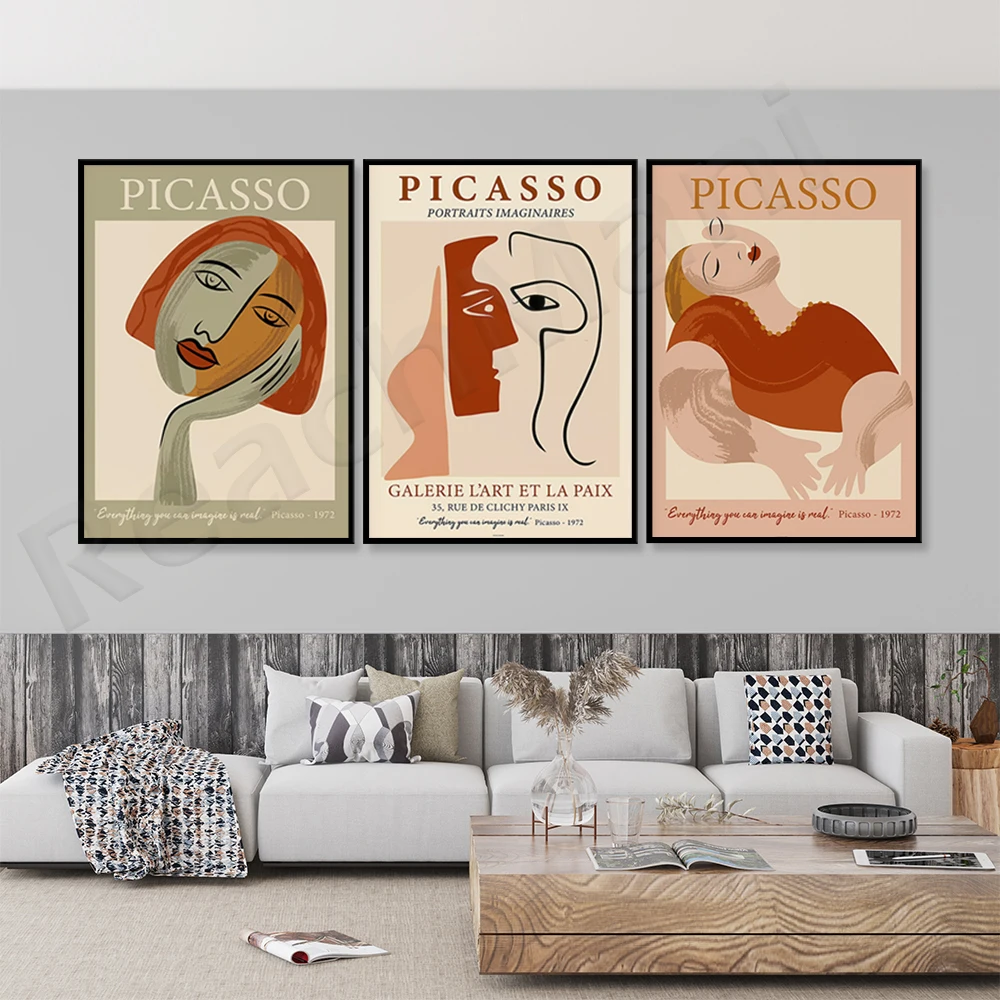 Pablo Picasso posters, Picasso art prints, exhibition posters of the Museum of Modern Art, fine gallery wall art decoration