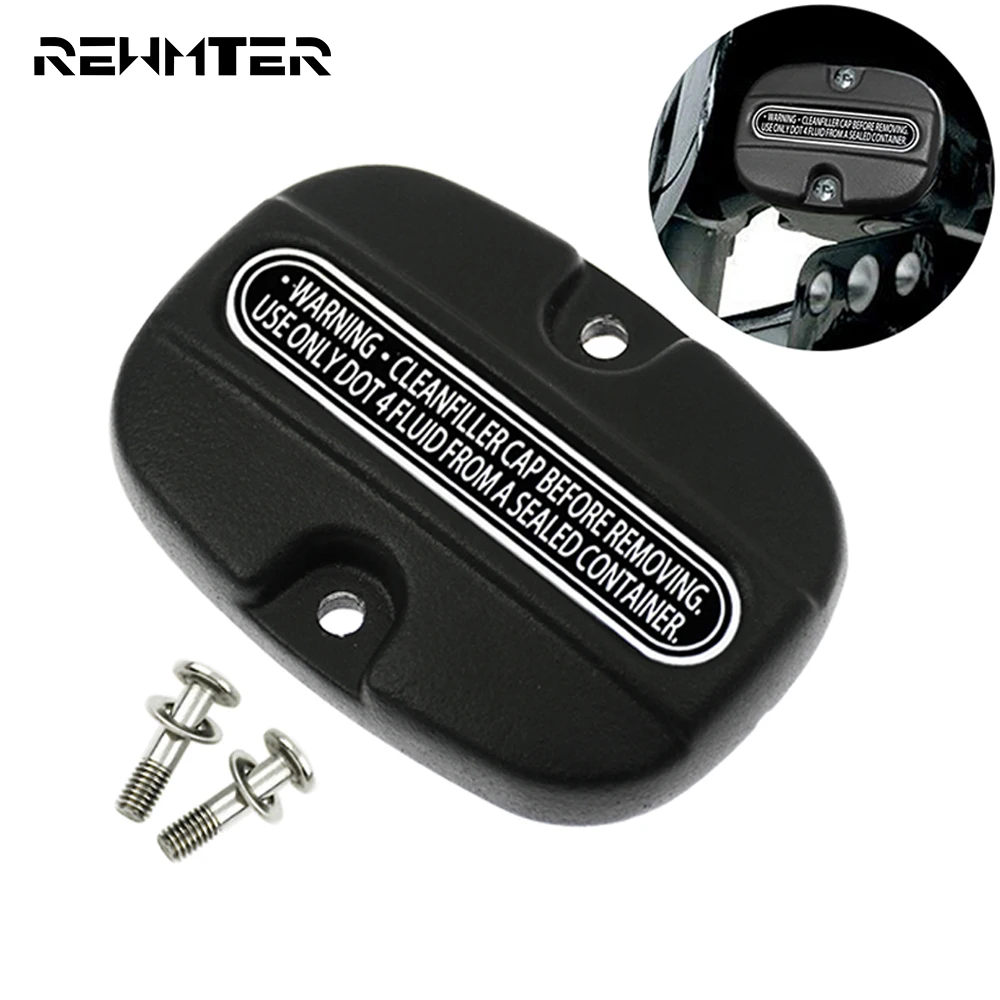Rear Brake Master Cylinder Cover Motorcycle Pump Covers For Harley Touring Electra Glide Ultra Classic FLHTCU Street Glide