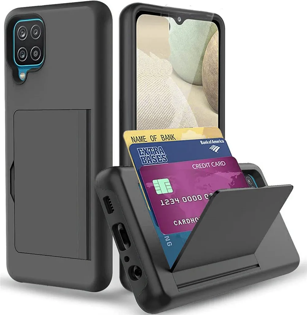 Case For Samsung A12 S21 S20 FE S22 Ultra S10 Plus Flip Door Hidden Pocket Anti-Scratch Cover For Galaxy A52 A72 5G Funda