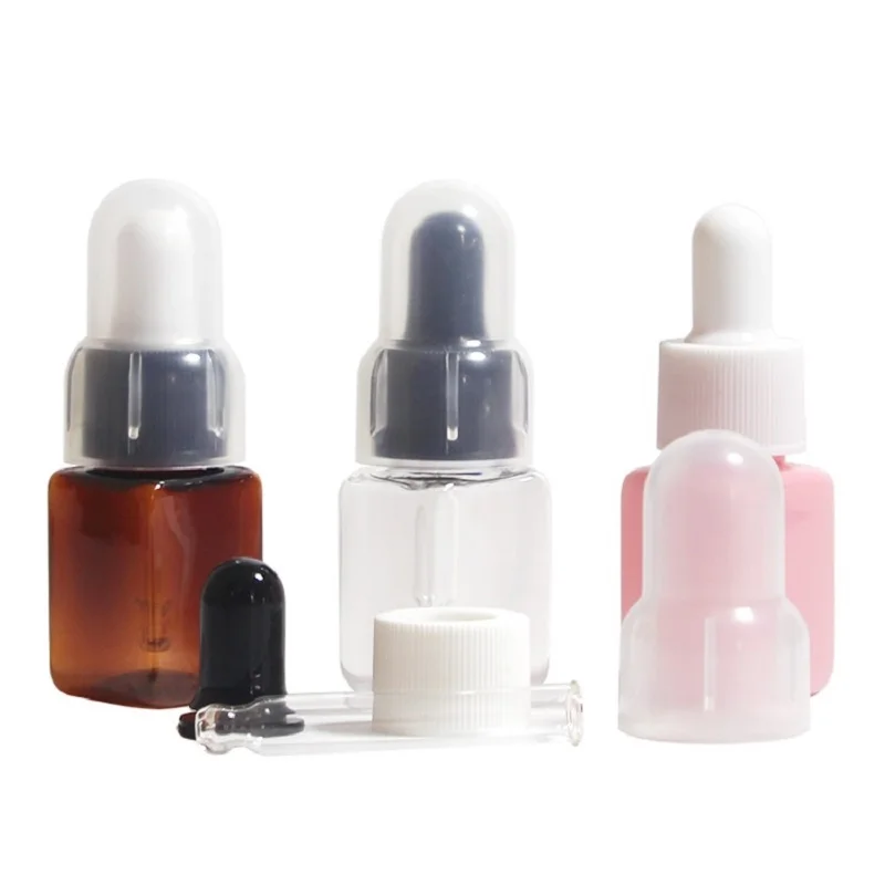 

10ml Plastic Dropper Bottle Pink Square Serum Perfume Dropper Bottle Cosmetic Refillable Essential Oil Dropper Bottle 50pcs