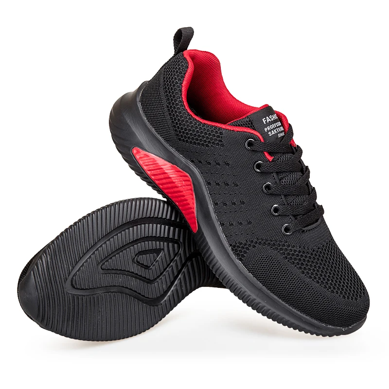 2021 Light New Breathable Running Shoes for Men Cushioning Sneakers Outdoor Athletic Shoes Black Training Shoes