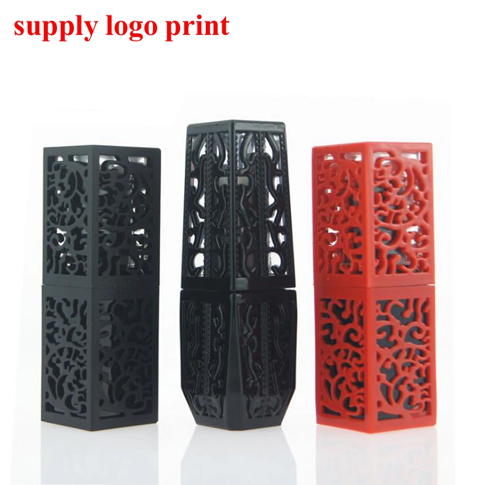 50pcs/lot High-end lipstick tube hollow tube hollow lipstick tube shell supply logo screen printing