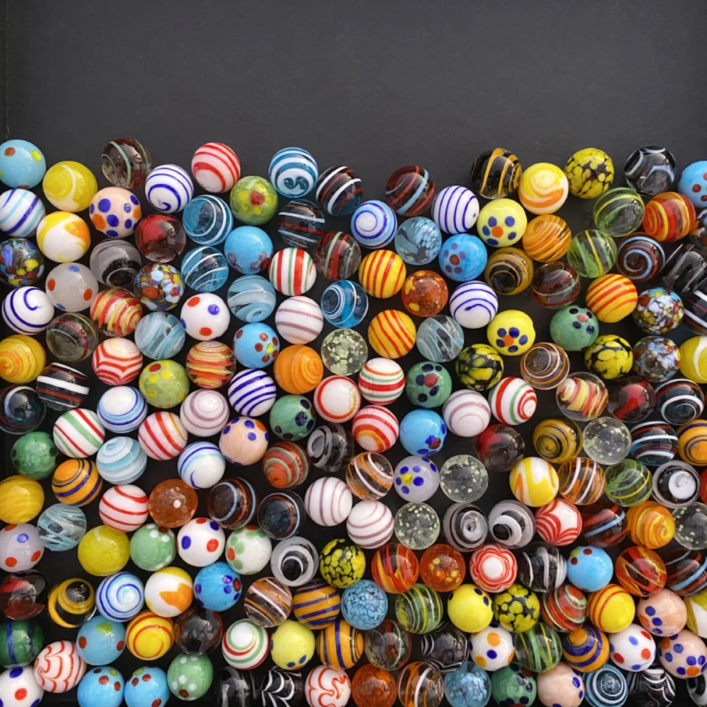100 Canicas De Cristal De Colores De 16 Mm – Juego De Canicas Para Niños Y Niñas, Decoración Y Manualidades Con 10 Estilos Diferentes