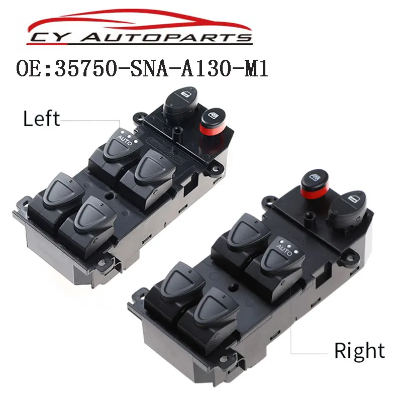 YAOPEI 35750-SNA-A130-M1 35750SNAA130M1 Power Window Lifter Switch For Honda Civic Hybrid Civic 2006-2010