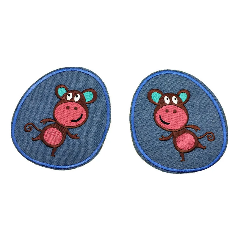 Sewing Repair Elbow Knee Patches Iron On Patch For Clothing Jeans Stripes Stickers Car Hats Embroidered Badge Children Clothes