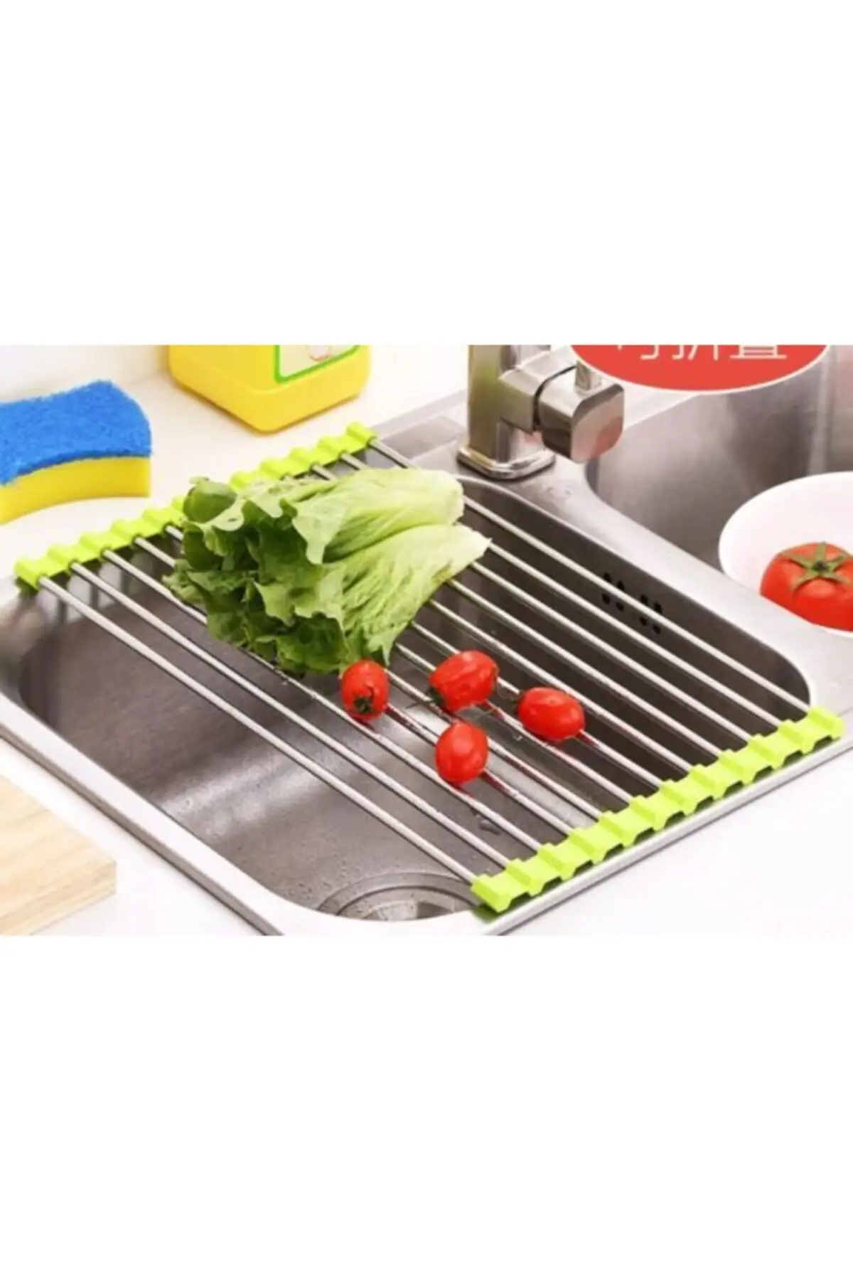 Kitchen Intra- Foldable Drying Rack Drainer 47*22 Cm