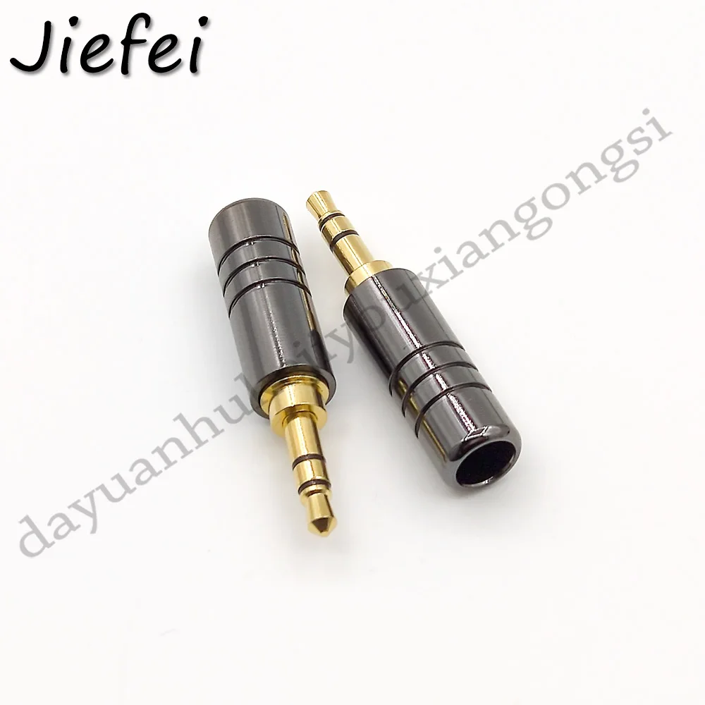 100pcs Copper Gold Plated 3.5mm Male Stereo Jack Plug soldering New