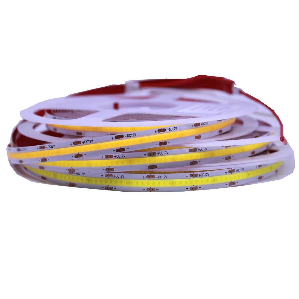 COB LED Strips 840 810 608 480LEDs High Density Flexible COB RGBCCT RGB CCT LED Lights DC12V 24V RA80 3000K 4000K 6000K LED Tape