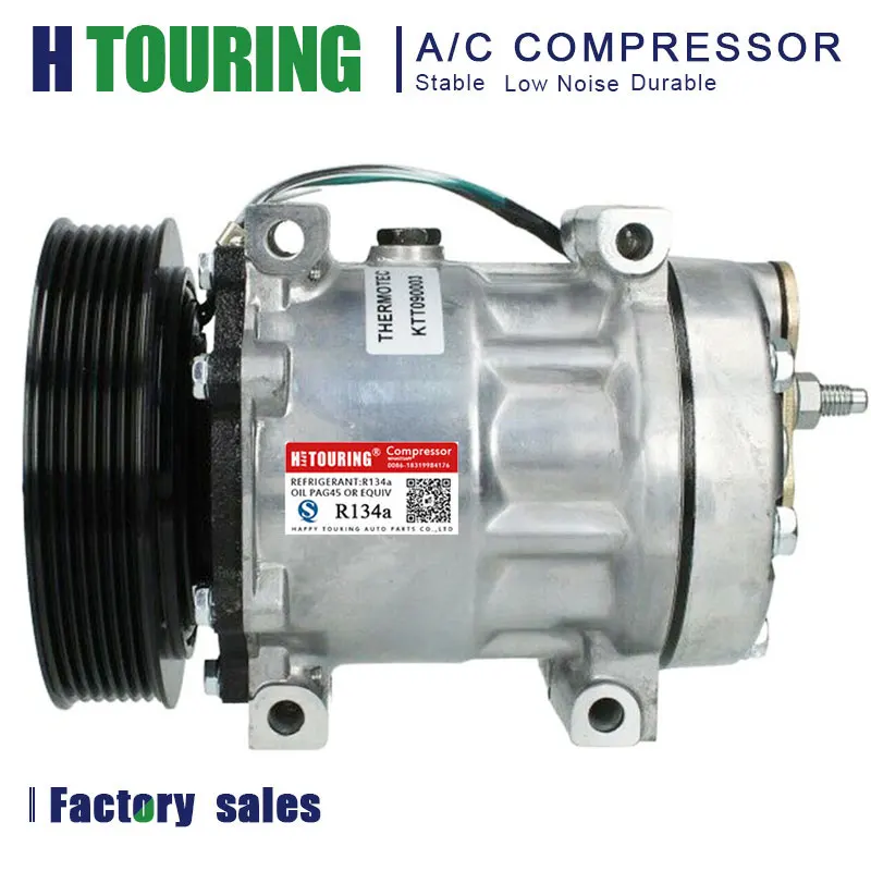 

1458999 1864126R 1685170R 1685170 SD8231 1685170 Auto AC Air Conditioning Compressor SD7H15 PV7 24V for Volvo FH 12 FH 16 FL 12