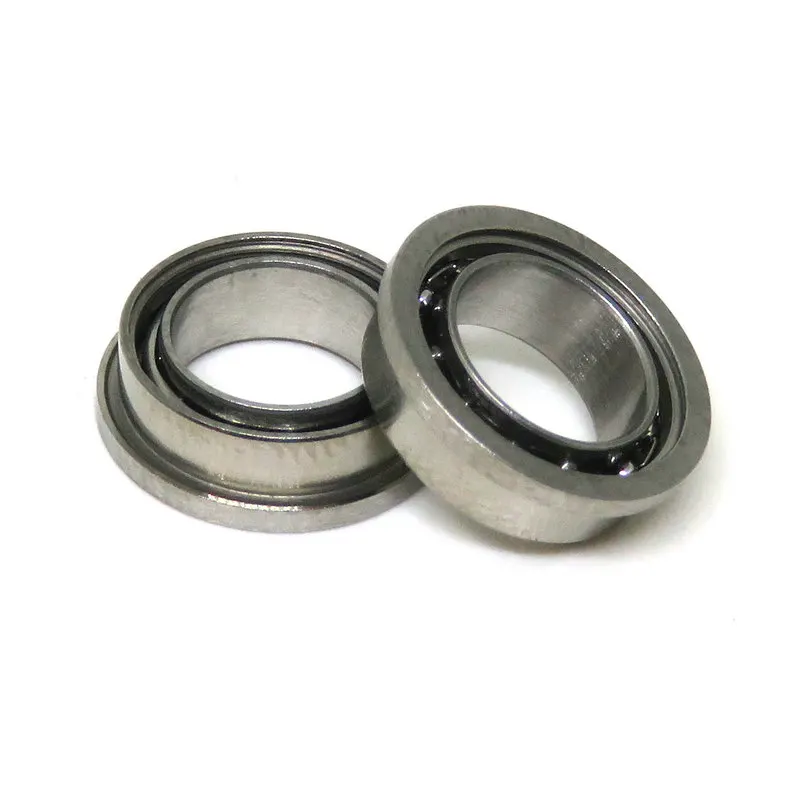 10pcs 6.35x9.525x3.175 SFR168 Open 440C Stainless Steel Flanged Bearing R168 FR168 1/4