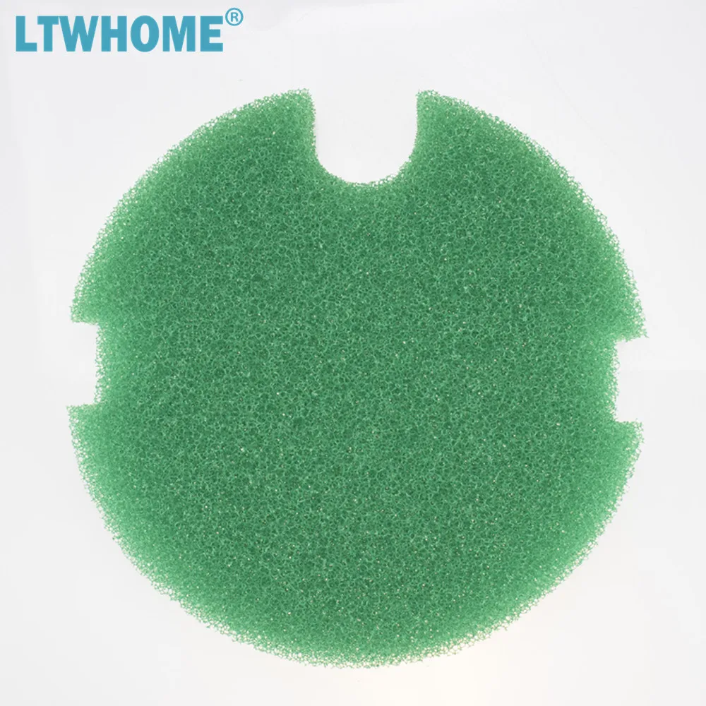 LTWHOME Compatible Green Coarse Foam and White Filter Floss Replacement for MEGA POWER 9012 Aquarium Filter