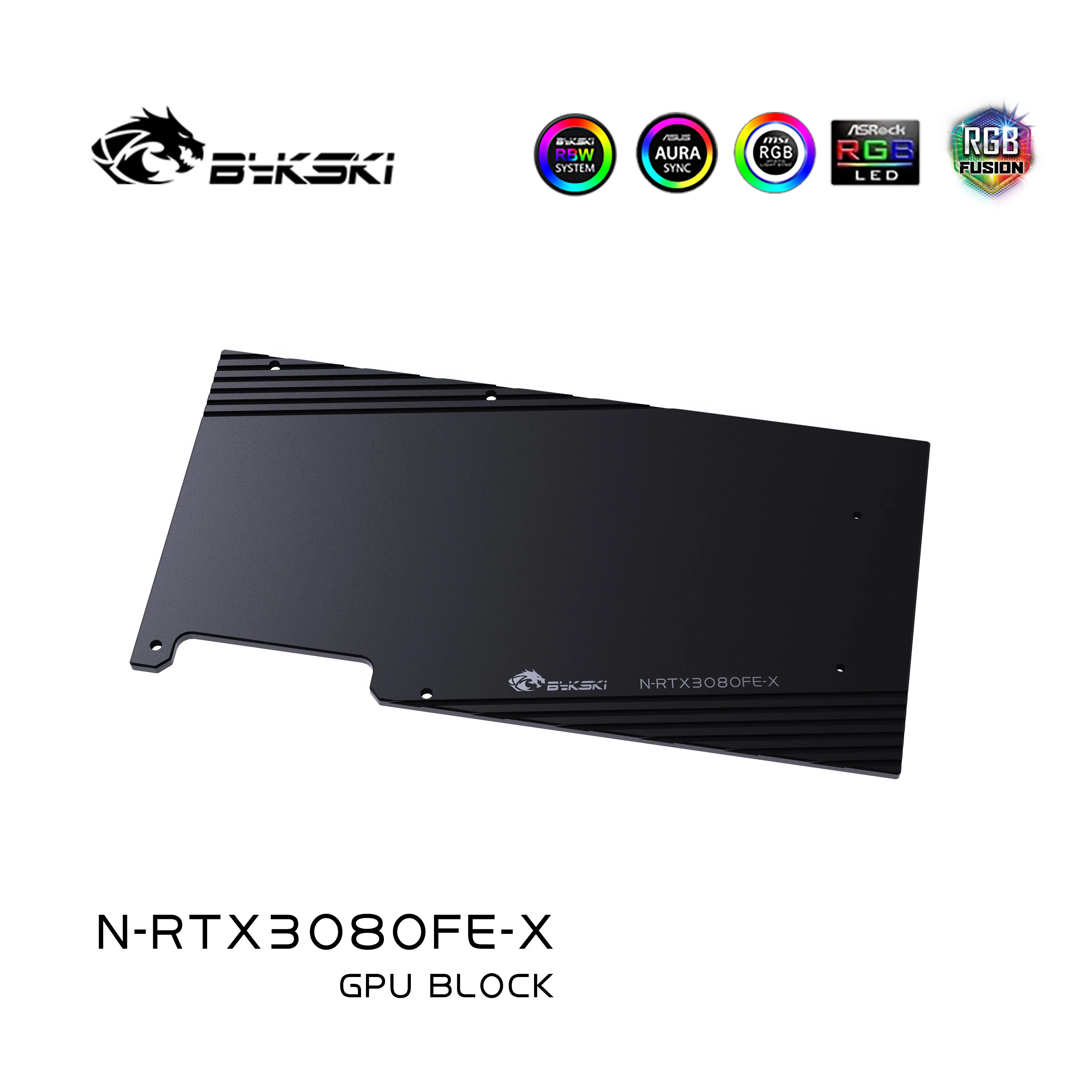 Bykski N-RTX3080FE-X PC водяной Охлаждающий радиатор GPU кулер для видеокарты водяной блок для NVIDIA RTX3080