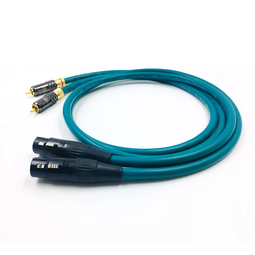 1 pair Hifi audio XLR Male to RCA male Cable Audio Cord Lightweight High Speed Cable Universal Audio Cables