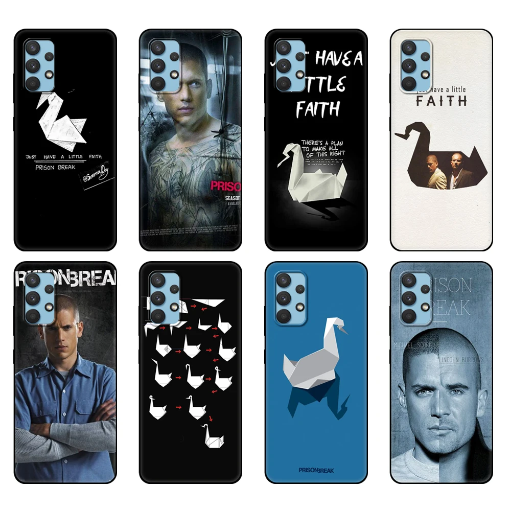 Черный чехол из ТПУ для Samsung galaxy A32 A42 A52 A72 4g 5g S21 PLUS, ультра задняя крышка Wentworth Miller, Побег в тюрьме