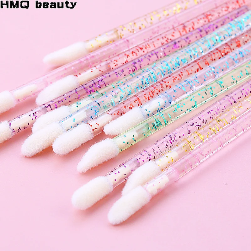 50Pcs Disposable Eyelash Brush Crystal Lashes Micro Brushes Eyelash Extension Supplies  Applicator Cleaner Beauty Makeup Tools