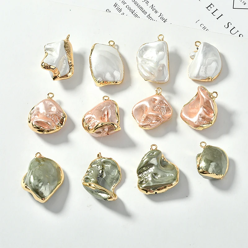 

Irregular shaped baroque retro color pearl bag Phnom Penh pendant DIY earrings jewelry accessories materials