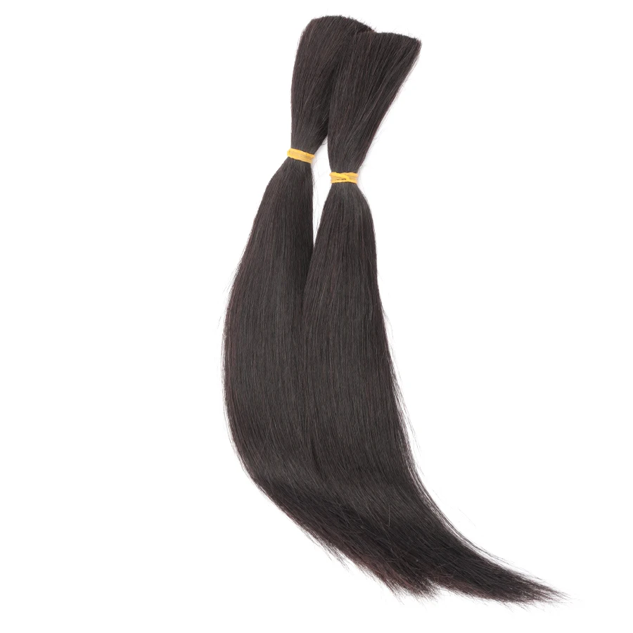 Qlove cabelo natural preto 50 g/pc peruano remy em linha reta em massa do cabelo humano para trança único trama extensões de cabelo 1/3/4 pacotes