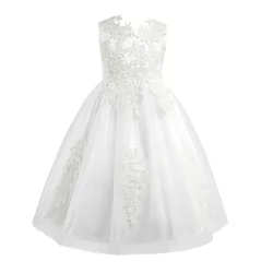 Abito estivo per ragazze di fiori abiti da damigella d'onore per bambini per ragazze bambini abito da sposa per feste da principessa 3 10 12 14 anni Vestido