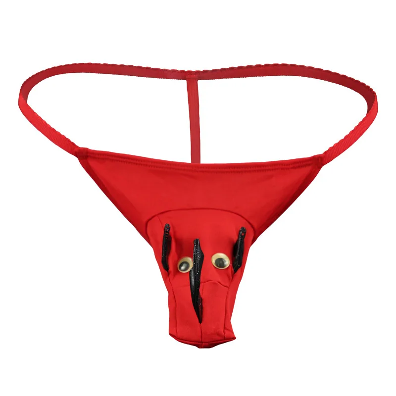 Sous-vêtements Sexy pour hommes, rouge, dessin animé, String G, ZJH1013