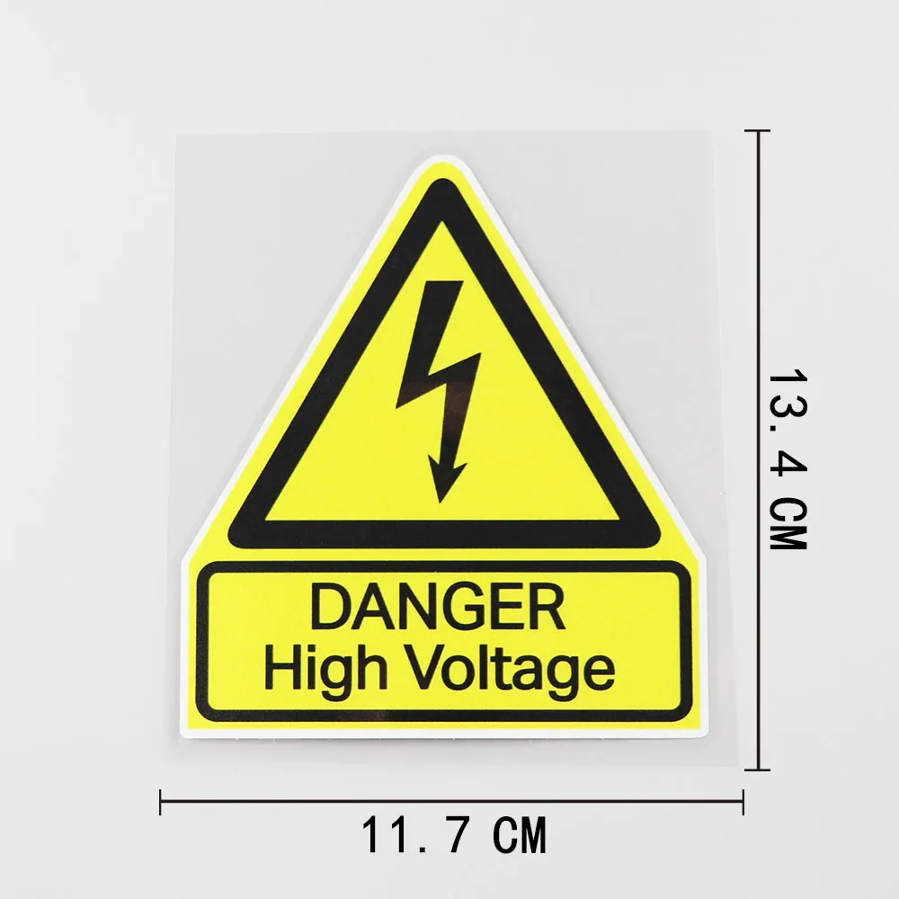 11.7x13.4cm Car Sticker This Is A Danger HIGH Voltage PVC Water Proof Decal Auto Parts 1 Pcs