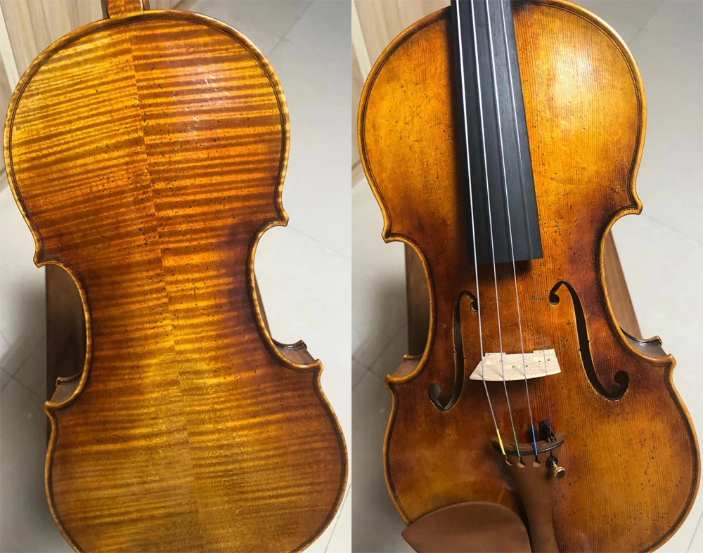 

Master Violin 4/4 And 18-year-old European spruce vintage violin