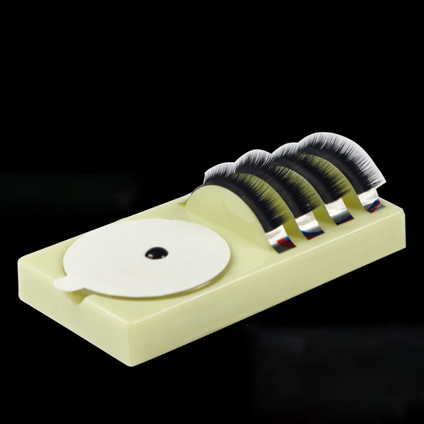 2 في 1 أكريليك تطعيم رمش حامل عرض أصحاب DIY بها بنفسك كاذبة رموش تمديد لاصق الغراء حامل صينية أدوات مساعدة