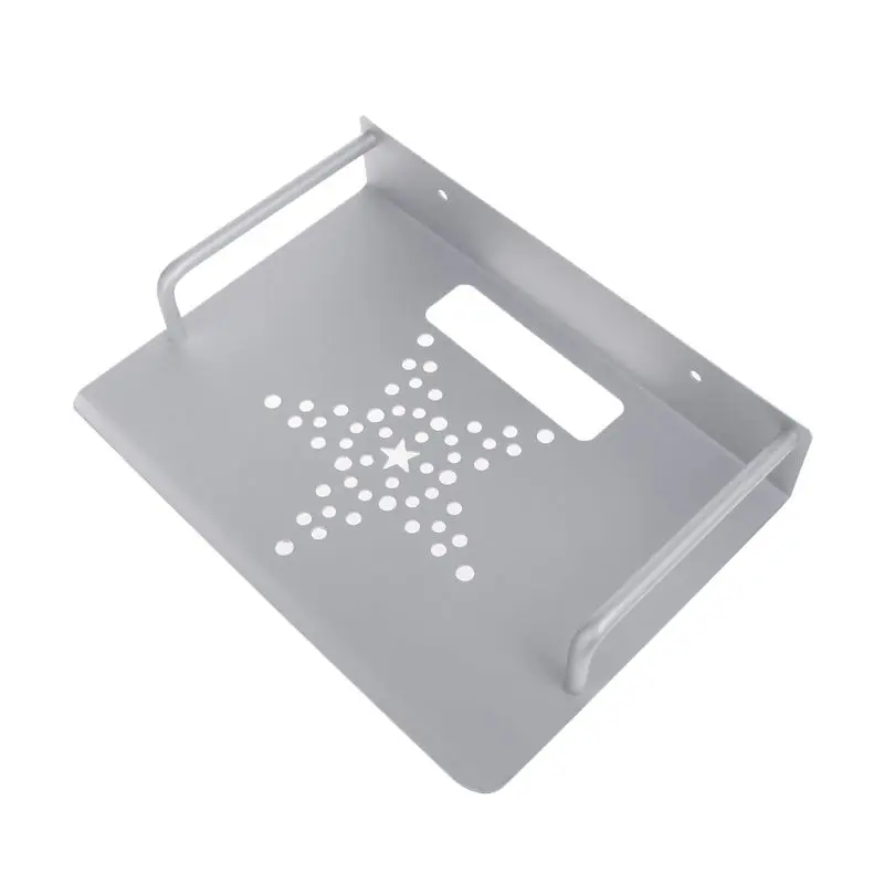 벽걸이 형 저장 TV 박스 라우터 선반, 셋톱박스 브래킷 홀더, 미니 PC DVD 플레이어 스탠드 랙, 알루미늄 단일 레이어 공간