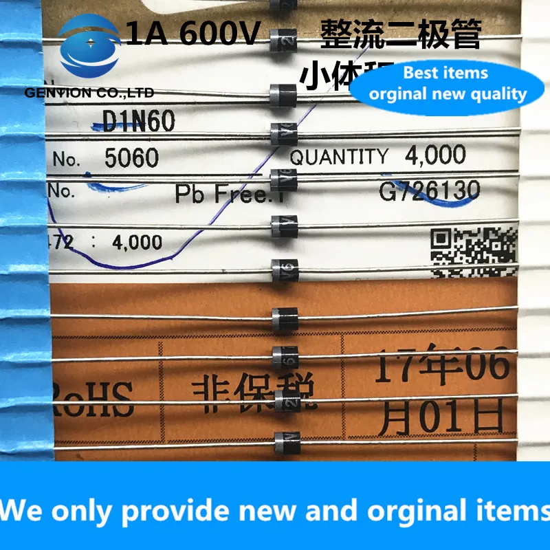 30PCS 100% New original D1N60-5060 1A 600V Japan imported original 4060 R-1 refrigerator circuit board lead-free D1N60