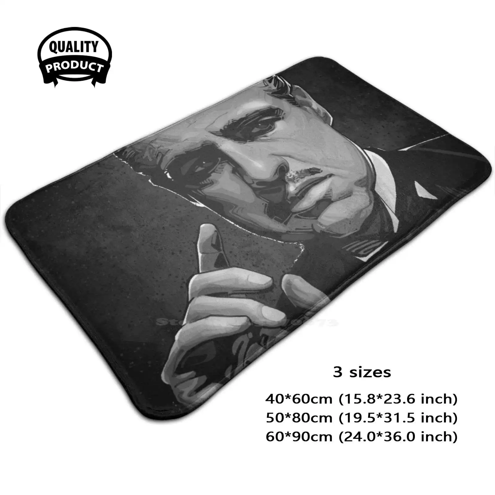 The Godfather Soft Cushion Home Carpet Door Mat Car Rug The Godfather Vito Corleone Marlon Brando Mafia Mob