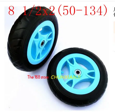 Good Quality 2 Pcs 8 1/2x2 Wheel Children's Tricycle Tire Parts Foam  Baby Bicycle Rear   Car Toy