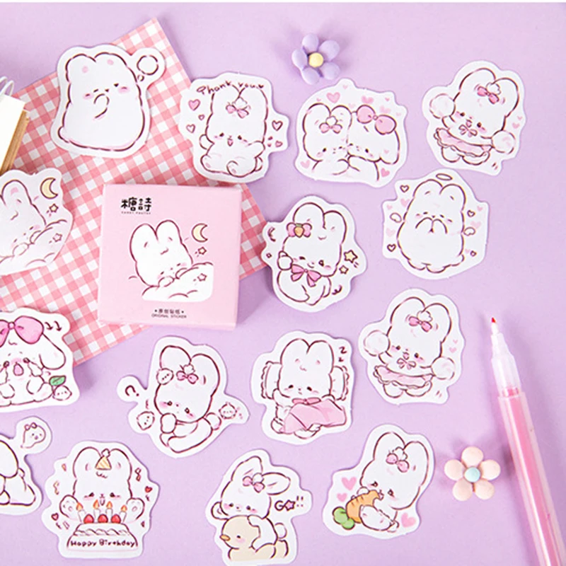 Sticker Scrapbooking Supplies Beautiful Adhesive Decorative Sticker For Gift Packaging Notebooks Sticker Office School Supplies