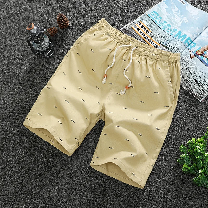 2023 Summer Outdoor New Breathable Casual Beach Shorts Loose Fashion Exercise Gym Running Shorts Men Cotton Streetwear Jogger