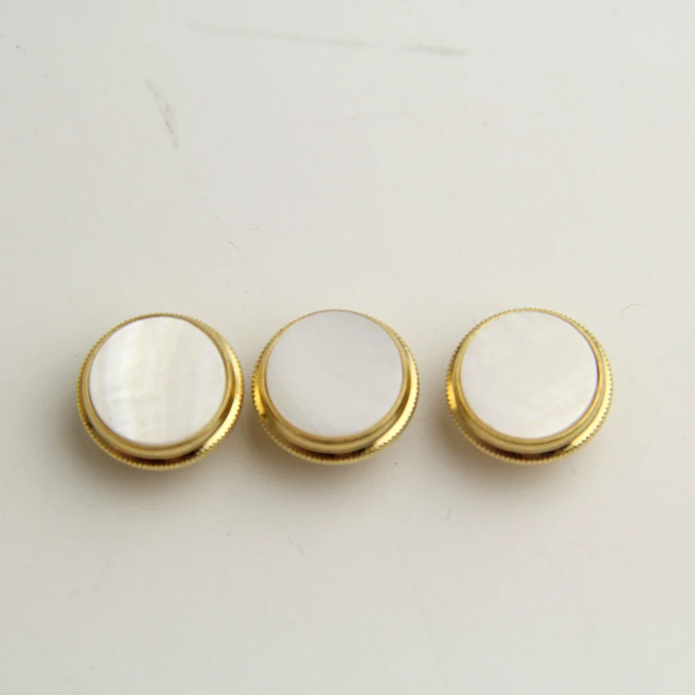 3Pcs Abalone Shell Finger Key Buttons Colorful for Trumpet Replacement