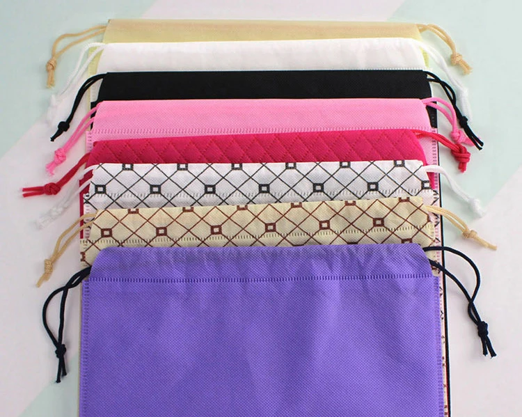 20 pieces Thicken Non-woven Fabric Storage Bags Single Rope Bag Drawstring Bag Shoes Dust Bag logo print