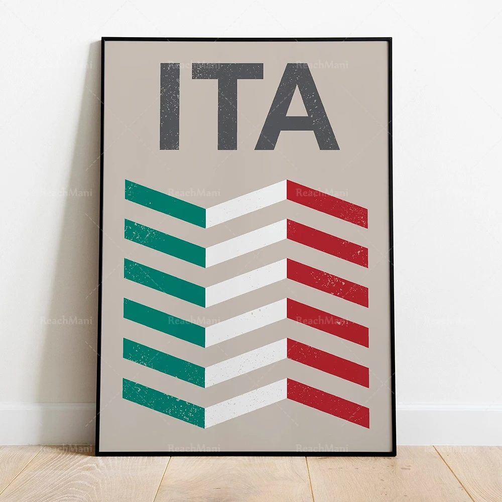 Argentina, Greece, Japan, Scotland, Vietnam, Portugal, Wales, Denmark, France, Ghana, UK, Norway, Australia flags travel poster