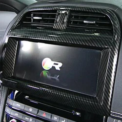 ABS Chrome For Jaguar XF XE XFL F-PACE 2016 2017 2018 Accessories Car Central Console Control Panel Cover Trim Car Styling