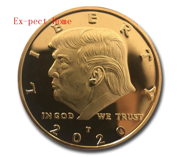 

500pcs/lot Donald J. Trump 2020 Keep America Great In God We Trust Challenge Coin Commemorative America 45th President