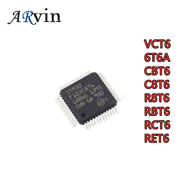 STM32F101VCT6 STM32F102CBT6 STM32F103C6T6A STM32F103C8T6 STM32F103CBT6 STM32F103R8T6 STM32F103RBT6 STM32F103RCT6 STM32F103RET6