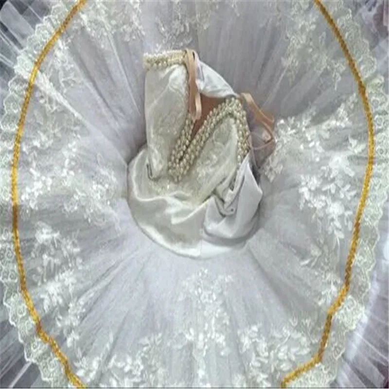 Vestido de Ballet para adultos, ropa de baile profesional con lentejuelas, Tutus, Swan Lake