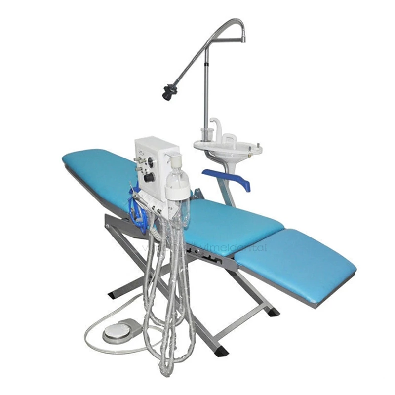 dental portable mobile unit folding chair + air compressor+ turbine unit