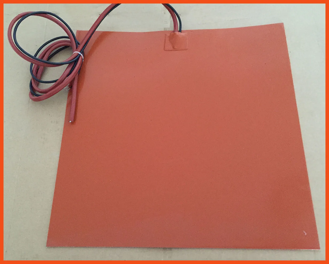 Pad in silicone heater 220v 3m adhesive/termistore ntc 100k 500x800mm 2400w fabbricazione silicone heateing pad