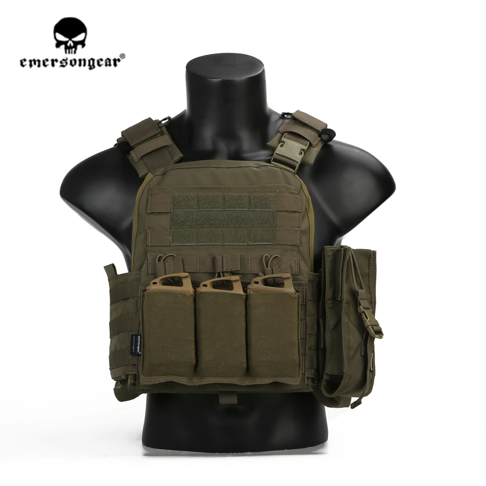 Emersongear เสื้อกั๊กยุทธวิธี CPC Carrier Heavy Duty ป้องกันเกียร์ MOLLE การล่าสัตว์ Airsoft เกราะยิงไนลอน