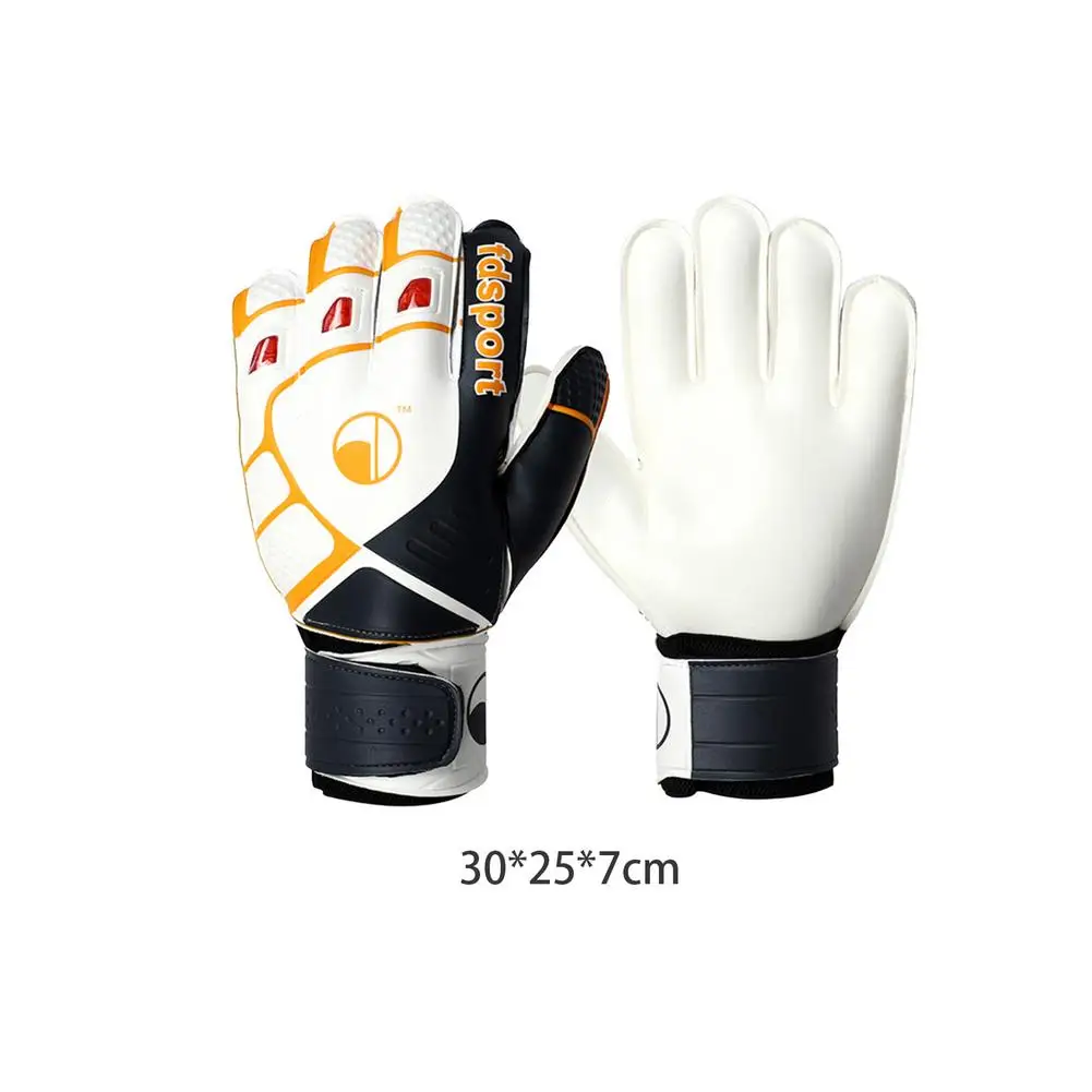 Goalkeeper Goalie Futebol Luvas-Kids & Youth Futebol Goal Keeper Luvas Com Em Relevo Anti-Slip Látex Palm E Soft PU Mão B