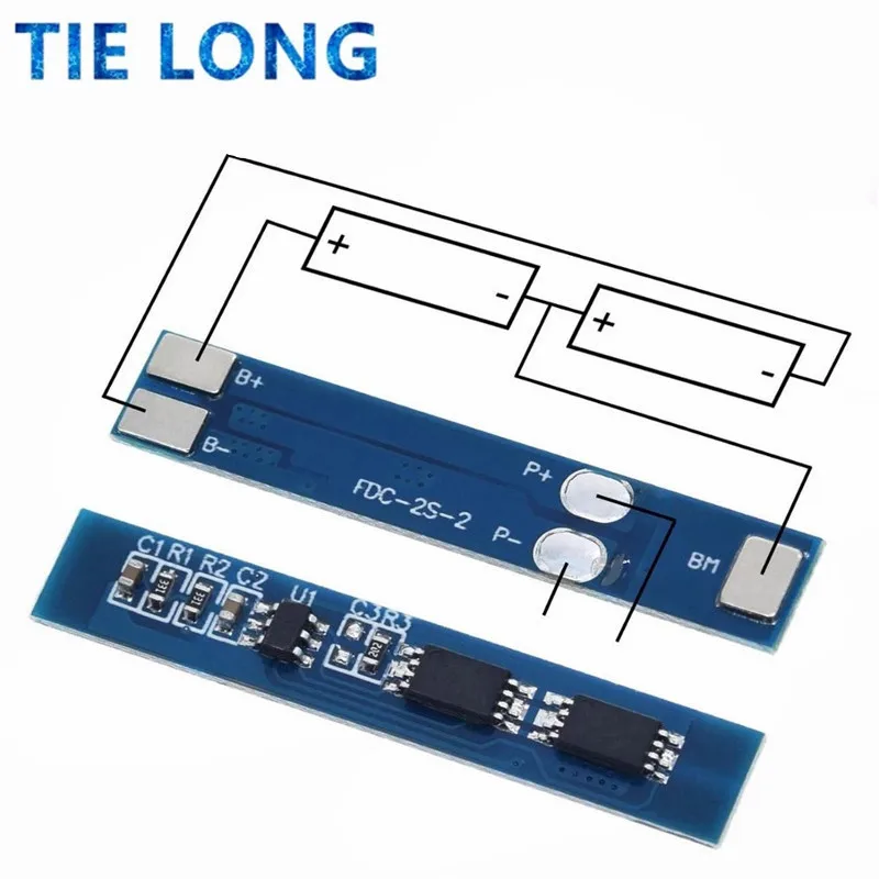 2S 3A Li-ion Lithium Battery 7.4v 8.4V 18650 Charger Protection Board bms pcm for li-ion lipo battery cell pack