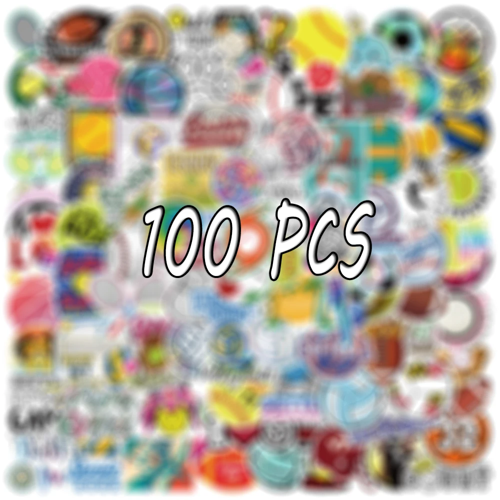10/30/50/100PCS Ball Games Stickers Outdoor Sports Volleyball Football Baseball For Decoration Cartoon Graffiti Decal Sticker F5
