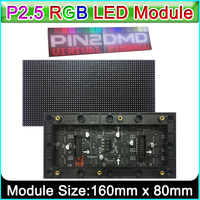 P2.5 Indoor Full Color LED Display Module,HUB75,160mm*80mm,64x32 Pixels,SMD RGB P2.5 LED Panel Matrix,Compatible With PIN2DMD