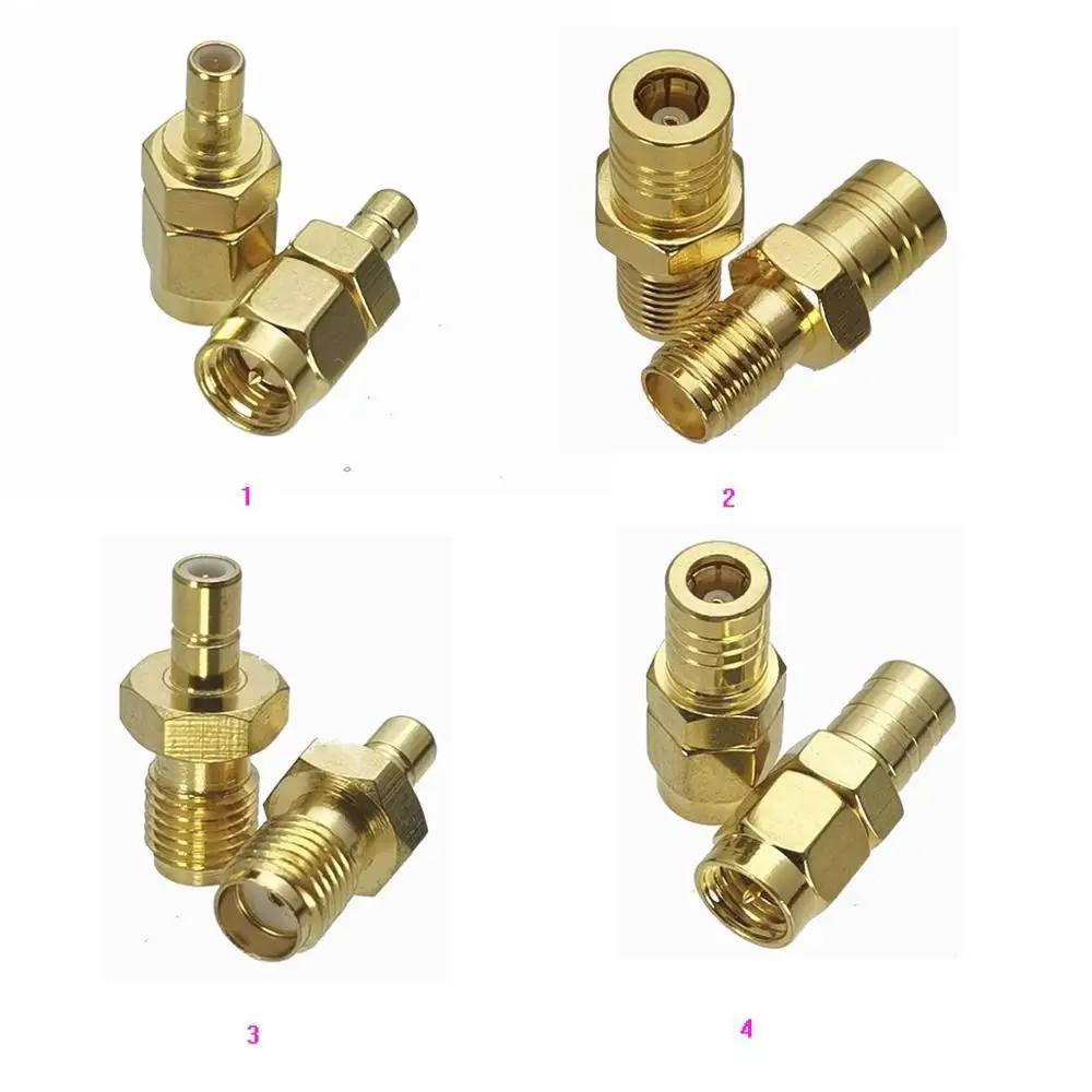 1Pcs SMA to SMB Male plug & Female jack Straight RF Coaxial Adapter connector Test Converter